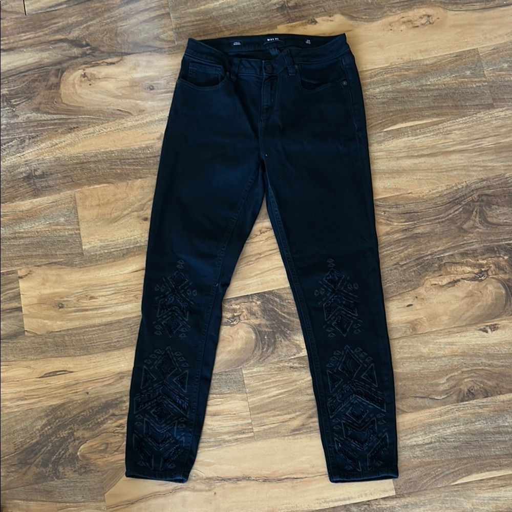 Miss Me Black Ankle Skinny Jeans